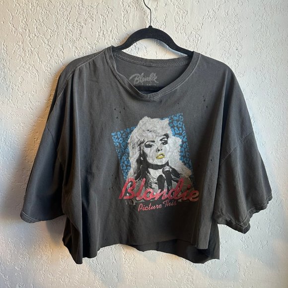 BLONDIE-Picture This Vintage Style Oversize Crop - L/XL - Picture 2 of 5